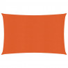 Żagiel przeciwsłoneczny, 160 g/m², pomarańczowy, 3,5x4,5m, HDPE