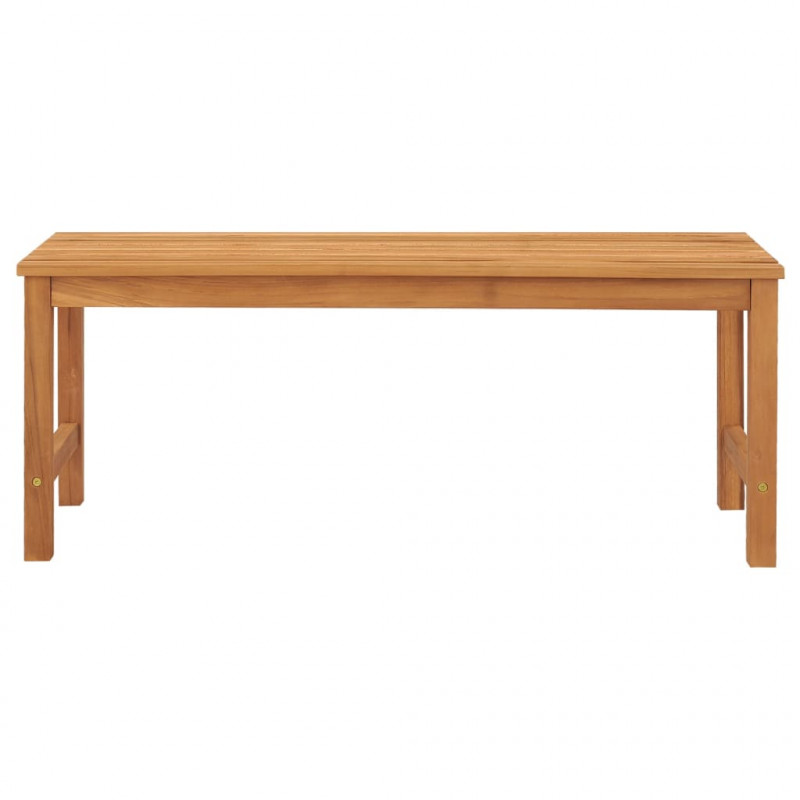Ławka ogrodowa, 114 cm, lite drewno tekowe