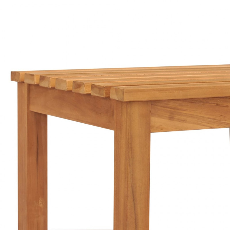 Ławka ogrodowa, 114 cm, lite drewno tekowe