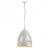 Industrialna lampa wisząca, 25 W, srebrna, okrągła, 42 cm, E27