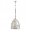 Industrialna lampa wisząca, 25 W, srebrna, okrągła, 42 cm, E27