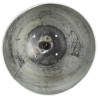 Industrialna lampa wisząca, 25 W, srebrna, okrągła, 42 cm, E27