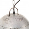 Industrialna lampa wisząca, 25 W, srebrna, okrągła, 42 cm, E27