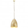 Industrialna lampa wisząca, 25 W, mosiężna, okrągła, 32 cm, E27