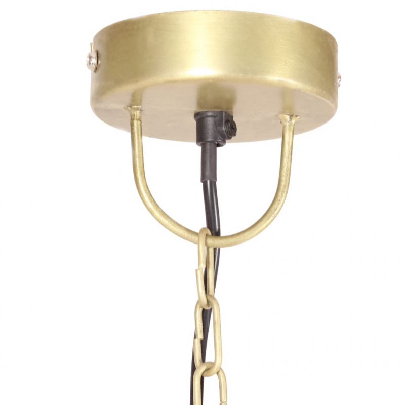 Industrialna lampa wisząca, 25 W, mosiężna, okrągła, 32 cm, E27