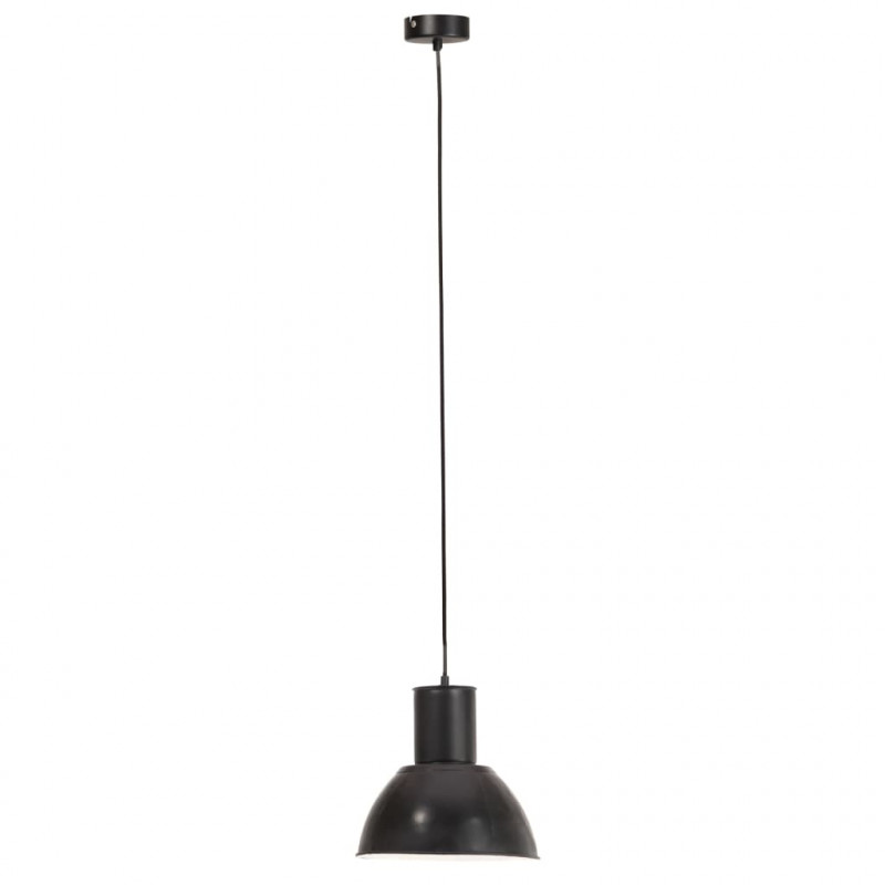 Lampa wisząca, 25 W, czarna, okrągła, 28,5 cm, E27