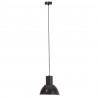 Lampa wisząca, 25 W, czarna, okrągła, 28,5 cm, E27