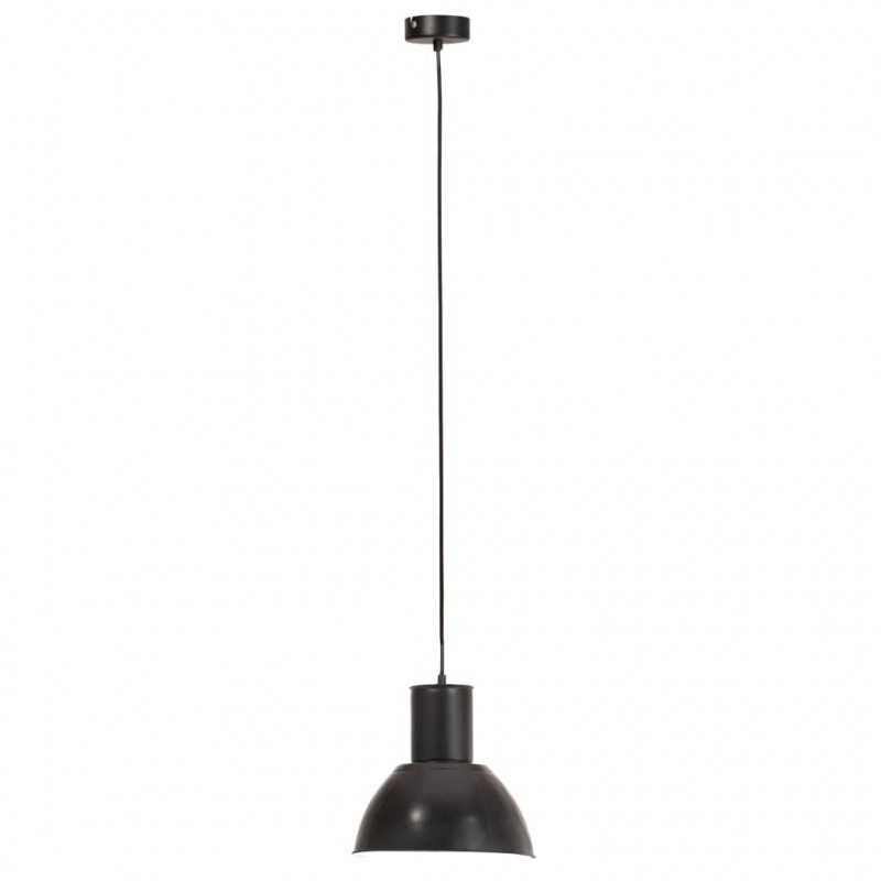 Lampa wisząca, 25 W, czarna, okrągła, 28,5 cm, E27