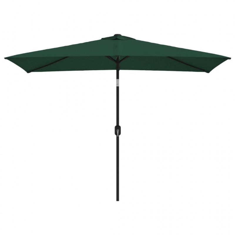 Prostokątny parasol ogrodowy, zielony, 200x300 cm
