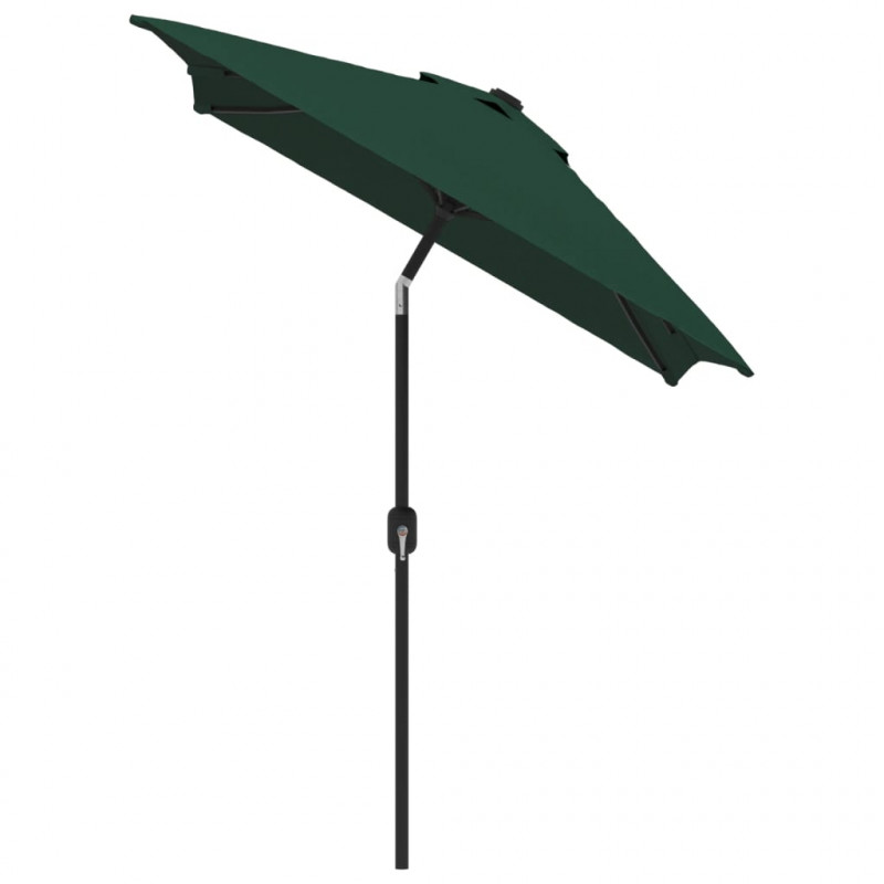 Prostokątny parasol ogrodowy, zielony, 200x300 cm
