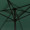 Prostokątny parasol ogrodowy, zielony, 200x300 cm