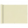 Parawan balkonowy z tkaniny oxford 75x400 cm kremowy