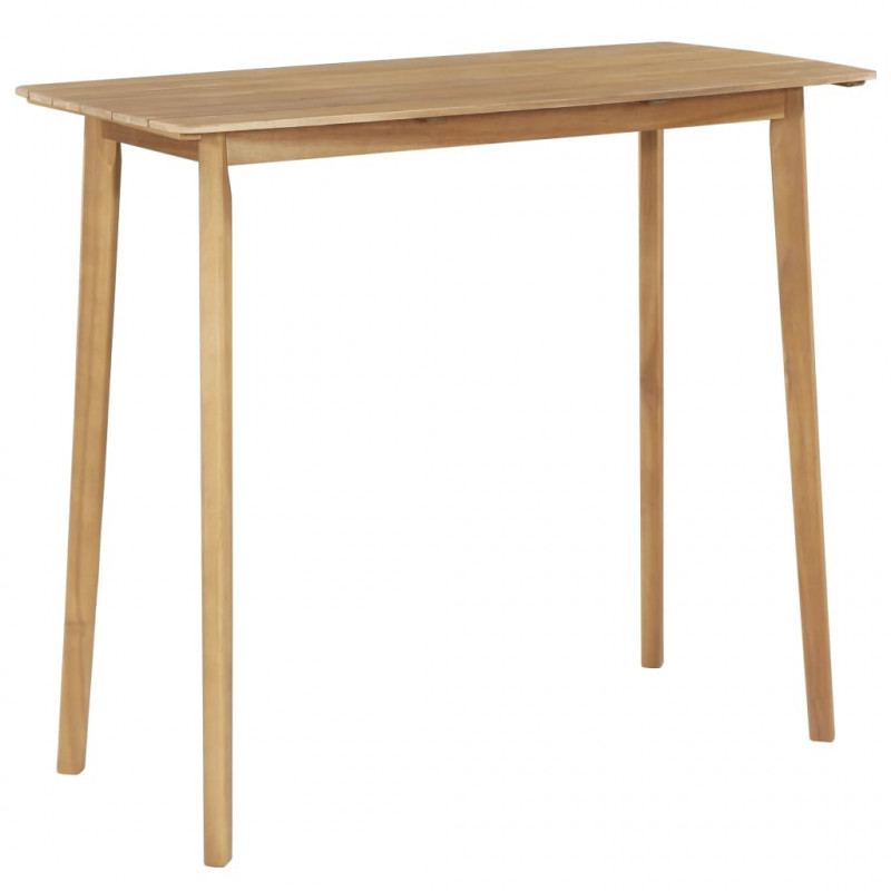 Stolik barowy, 120x60x105 cm, lite drewno akacjowe