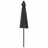 Półparasol balkonowy na słupku z aluminium, 270x144cm, antracyt