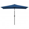 Parasol ogrodowy na metalowym słupku, 300x200 cm, lazurowy
