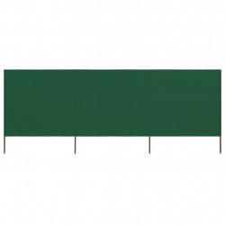 Parawan 3-skrzydłowy z tkaniny, 400x80 cm, zielony