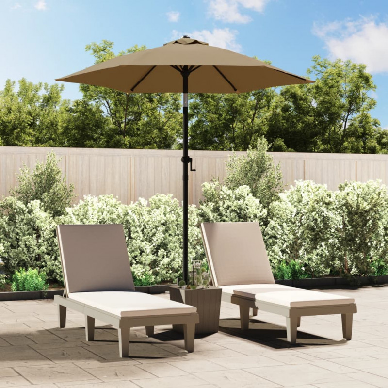 Parasol, taupe, 200 x 224 cm, aluminium
