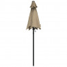 Parasol, taupe, 200 x 224 cm, aluminium