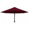 Parasol ścienny na metalowym słupku, 300 cm, burgund