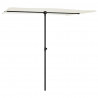 Parasol ogrodowy na aluminiowym słupku, 2x1,5 m, piaskowy
