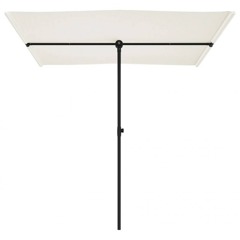 Parasol ogrodowy na aluminiowym słupku, 2x1,5 m, piaskowy