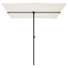Parasol ogrodowy na aluminiowym słupku, 2x1,5 m, piaskowy