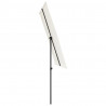 Parasol ogrodowy na aluminiowym słupku, 2x1,5 m, piaskowy