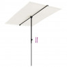 Parasol ogrodowy na aluminiowym słupku, 2x1,5 m, piaskowy