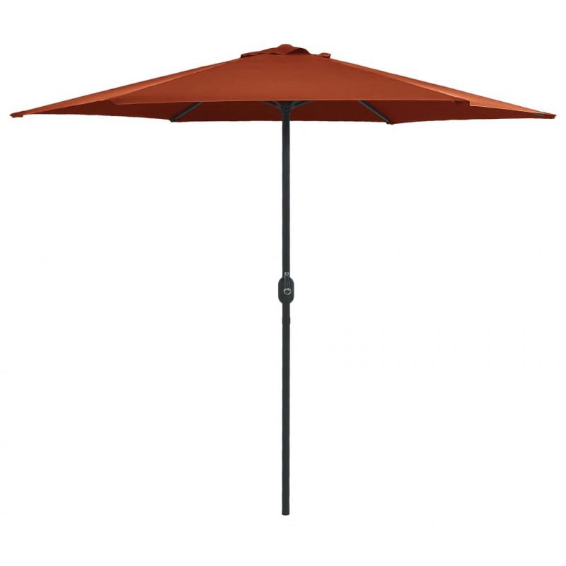 Parasol ogrodowy na aluminiowym słupku, 270x246 cm, terakota