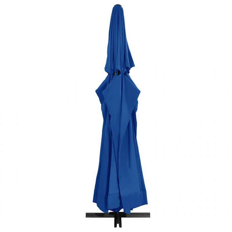 Parasol ogrodowy na aluminiowym słupku, 600 cm, niebieski