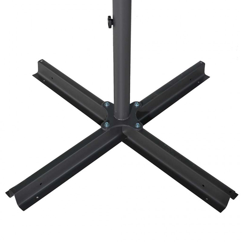 Parasol ogrodowy na aluminiowym słupku, 600 cm, niebieski