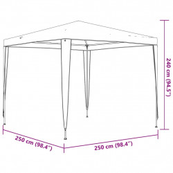 Namiot imprezowy, 2,5 x 2,5 m, niebieski