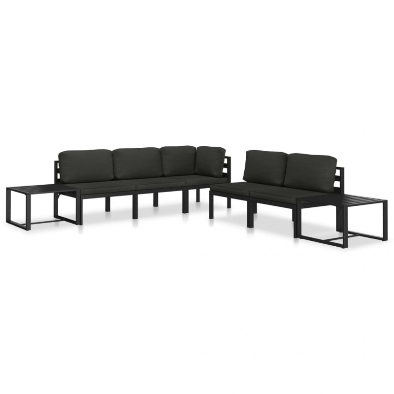 Stolik kawowy, aluminium, antracytowy