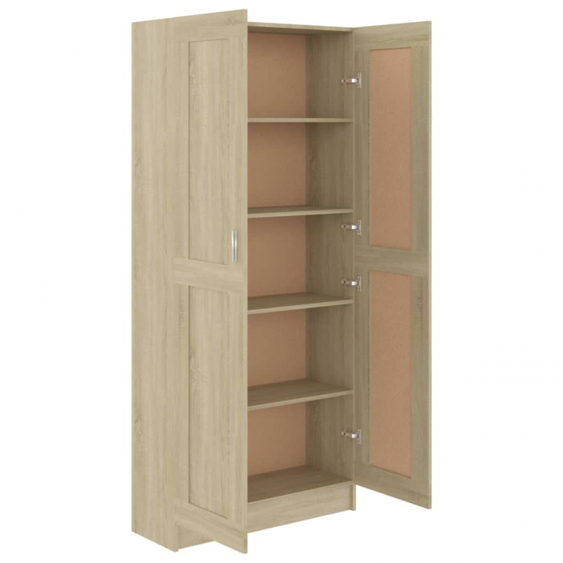 Szafka, dąb sonoma, 82,5x30,5x185,5 cm, materiał drewnopochodny