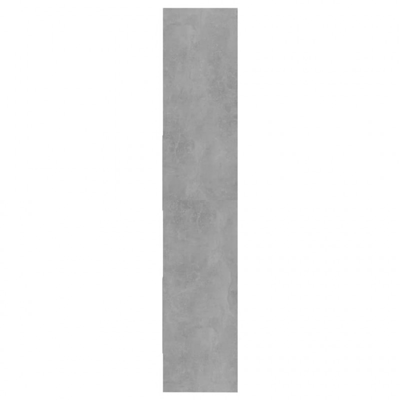 Regał na książki, szarość betonu, 40x35x180 cm