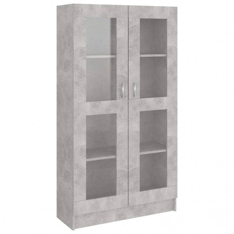 Witryna, szarość betonu, 82,5x30,5x150 cm