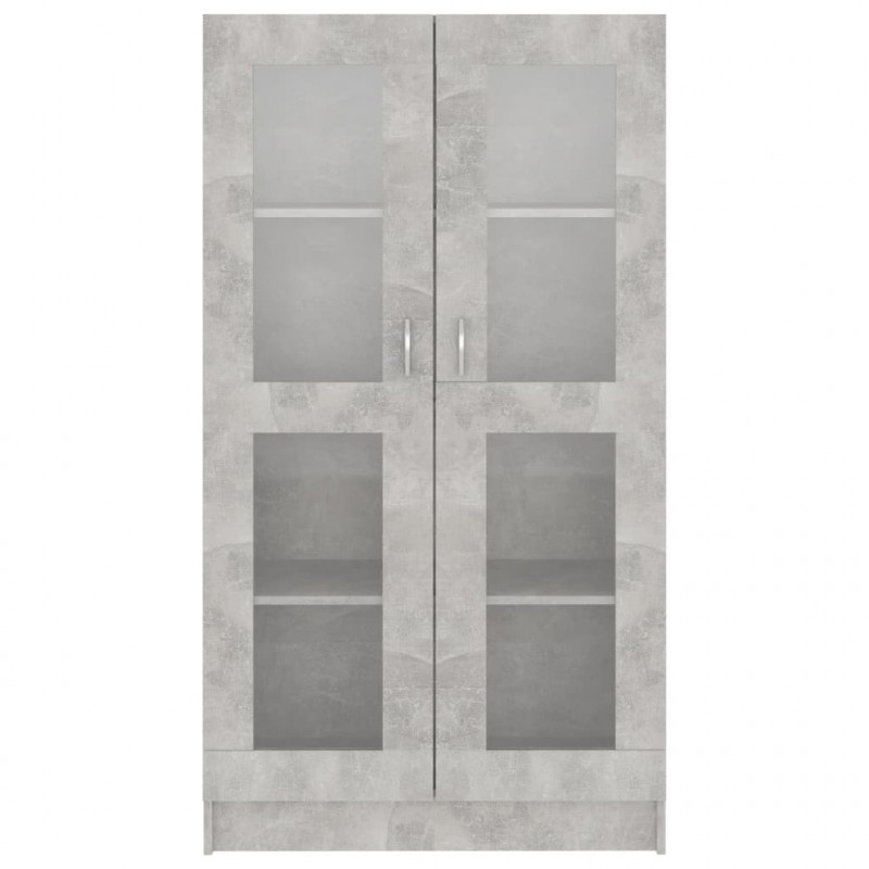 Witryna, szarość betonu, 82,5x30,5x150 cm