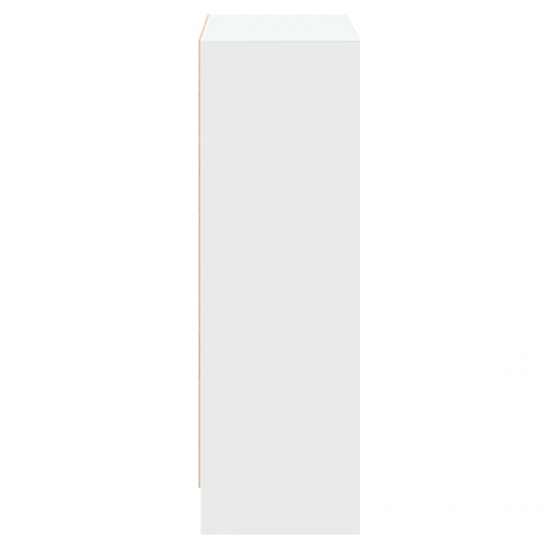 Szafka na książki, biała 60x24x76 cm, materiał drewnopochodny