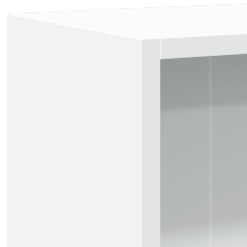Szafka na książki, biała 60x24x76 cm, materiał drewnopochodny