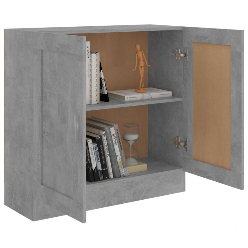 Szafka, szarość betonu 82,5x30,5x80 cm, materiał drewnopochodny