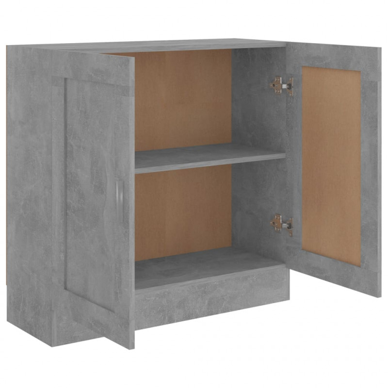 Szafka, szarość betonu 82,5x30,5x80 cm, materiał drewnopochodny