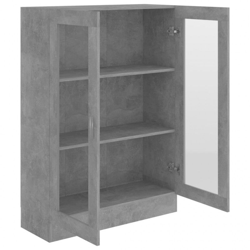 Witryna, szarość betonu, 82,5x30,5x115 cm