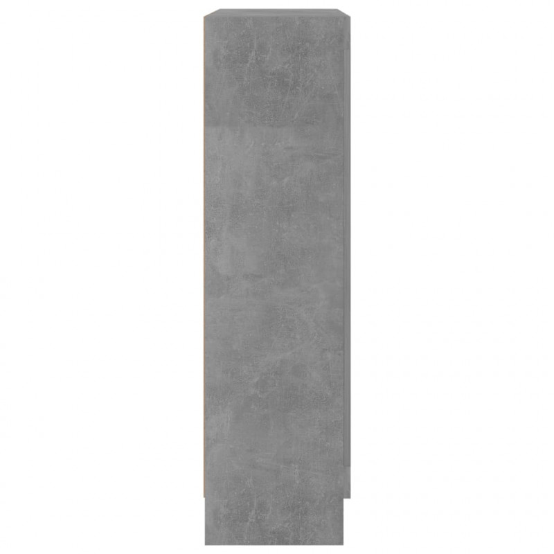 Witryna, szarość betonu, 82,5x30,5x115 cm