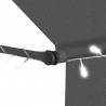 Ręcznie zwijana markiza z LED, 400 cm, antracytowa