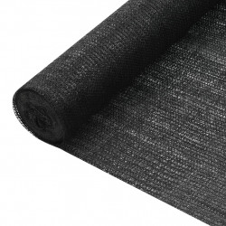 Siatka cieniująca, czarna, 1x50 m, HDPE, 75 g/m²