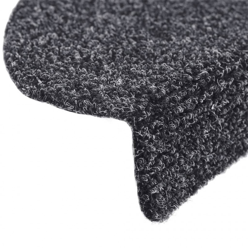 Samoprzylepne nakładki na schody, 5 szt., szare, 56x17x3 cm
