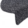 Samoprzylepne nakładki na schody, 5 szt., szare, 56x17x3 cm