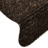 Samoprzylepne nakładki na schody, 5 szt., brązowe, 65x21x4 cm