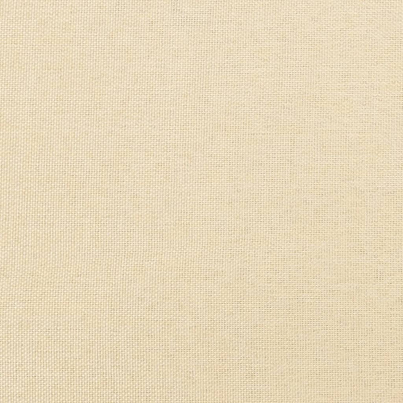 Podnóżek, kremowy, 45x29,5x35 cm, tkanina i ekoskóra