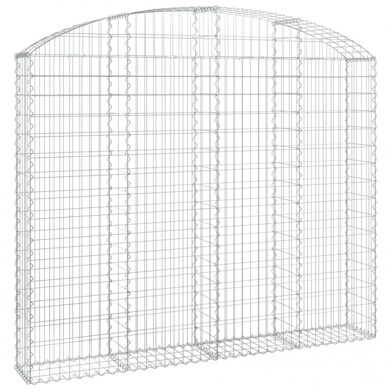 Łukowaty kosz gabionowy 200x30x160/180 cm, galwanizowane żelazo